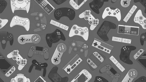 Gamepad Video game controller background Stock Illustration