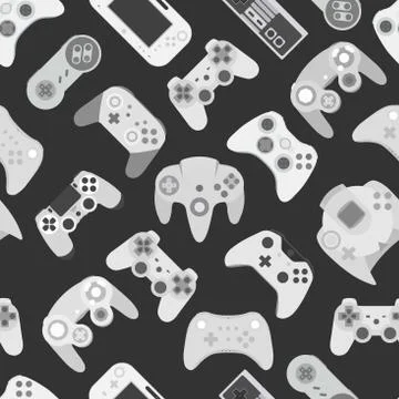 Gamepad Video game controller background Stock Illustration