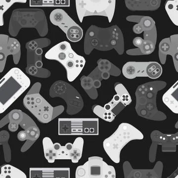 Gamepad Video game controller background Stock Illustration