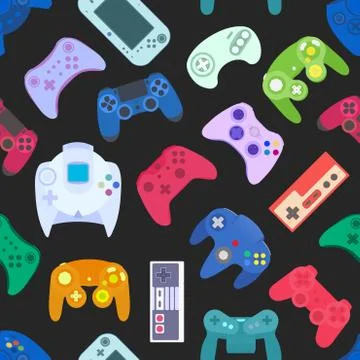Gamepad Video game controller background Stock Illustration