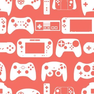Gamepad Video game controller background Stock Illustration