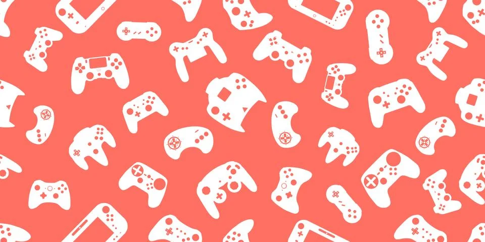 Gamepad Video game controller background Stock Illustration