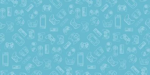Gamepad Video game controller background Stock Illustration