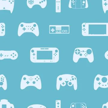 Gamepad Video game controller background Stock Illustration