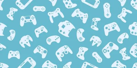 Gamepad Video game controller background Stock Illustration