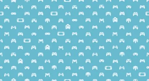 Gamepad Video game controller background Stock Illustration
