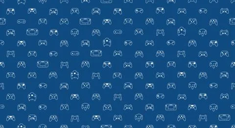 Gamepad Video game controller background Stock Illustration