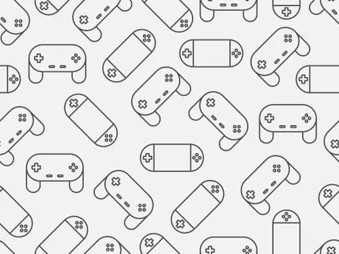 Gamepad Video game controller background Stock Illustration