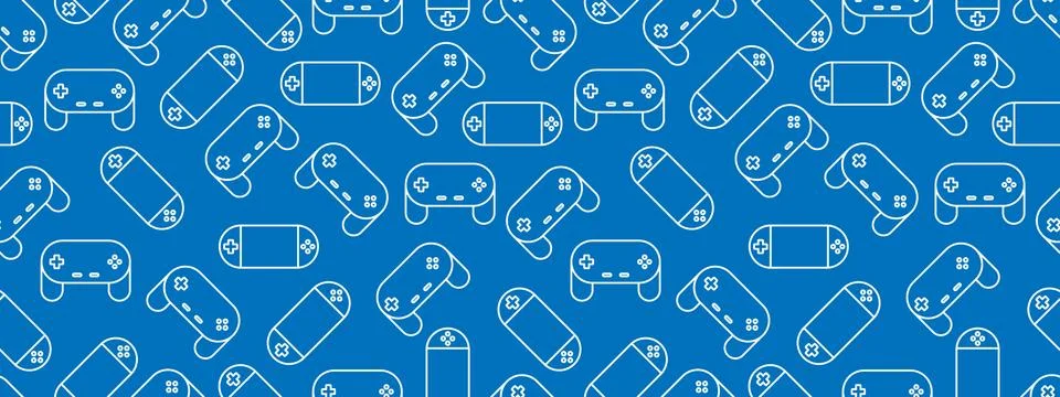 Gamepad Video game controller background Stock Illustration