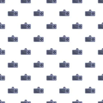 Gamepad video game controller repeating seamless pattern background Stock Illustration