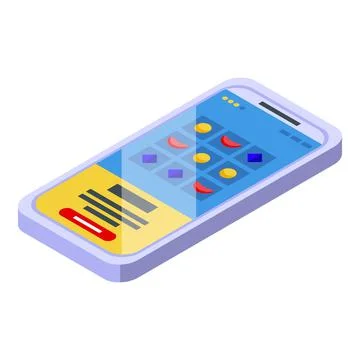 Gameplay icon isometric vector. Game machine Stock Illustration