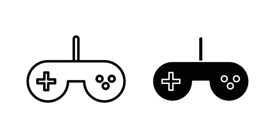 Gameplay icon set. Vector EPS 10 Stock-Illustration