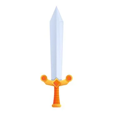 Gameplay sword icon cartoon vector. Casino interface Ilustração Stock