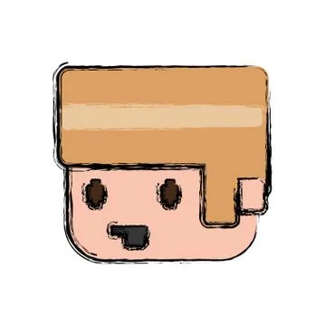 Gamer boy pixelated Stockillustratie