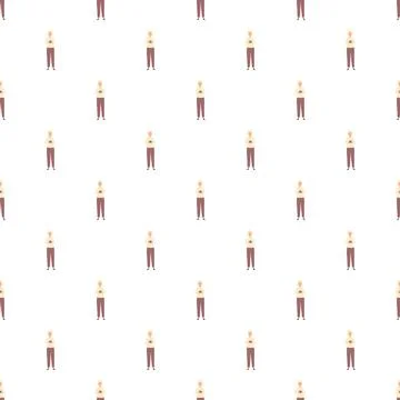 Gamer characters holding controller repeated pattern wallpaper Stockillustratie