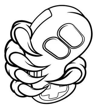 Gamer Claw Video Game Controller Monster Hand Stock Illustration