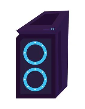 Gamer computer tower 스톡 일러스트