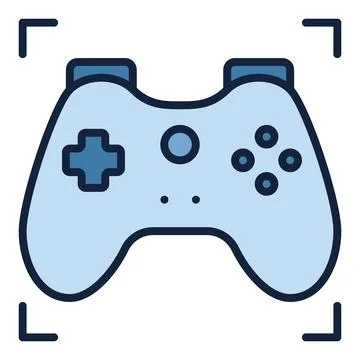Gamer Game Controller vector Gamepad colored icon or sign Illustrazione stock