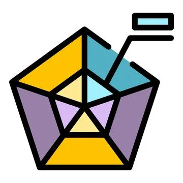 Gamer graph icon vector flat Illustrazione stock