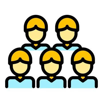Gamer group icon vector flat イラスト素材