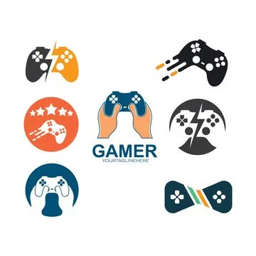 Gamer icon vector illustration  design template Stock Illustration