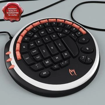 Gamer Keyboard Zykon K1 3D Model