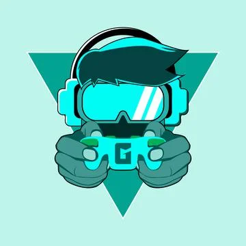 GAMER LOGO DESIGN Stock Illustration