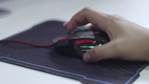 Gamer Mouse Playing Video stock 233858627