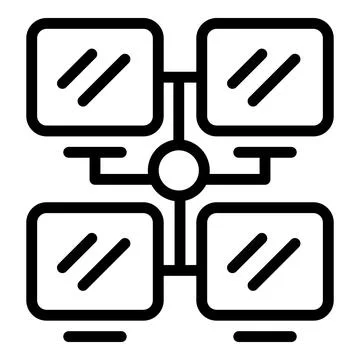 Gamer network icon outline vector. Digital device Stock Illustration