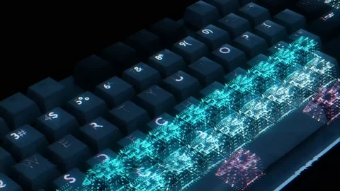 Gamer Pc Keyboard Stock Footage 198662179
