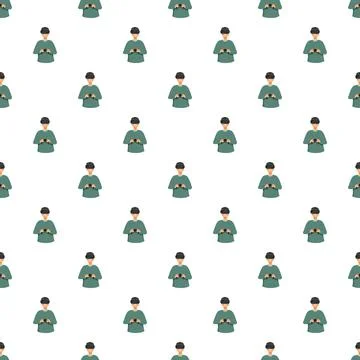 Gamer playing virtual reality headset seamless pattern Illustrazione stock