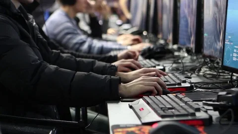 Gamers On E Sports Event Stock Footage 70783201