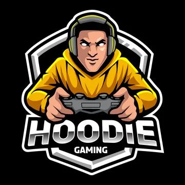 Gamers mascot logo design vector with modern illustration concept style for.. Stock Illustration