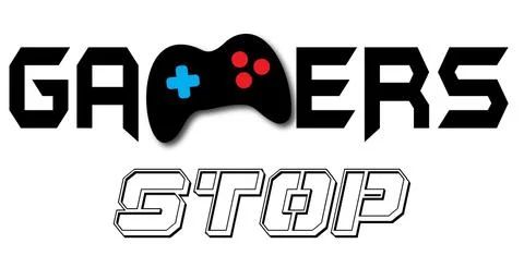 Gamers Stop Logo Vector File Illustrazione stock