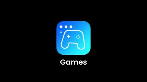 Games App Icon Stock Footage 334471041