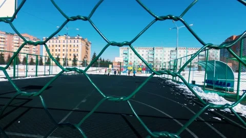Games for children in the yard Stock Footage 151188229