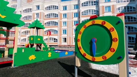 Games for children in the yard Stock Footage 151188285