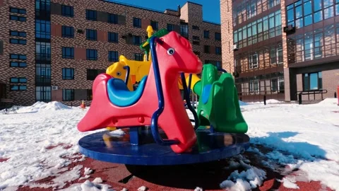 Games for children in the yard Stock Footage 151188341