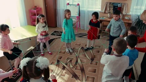 Games for the development of children's speech. Stock Footage 73521387