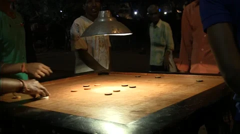 Games of Indian billiards Stock Footage 52071712