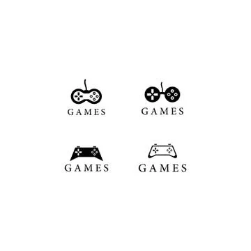 Games logo template Stock Illustration