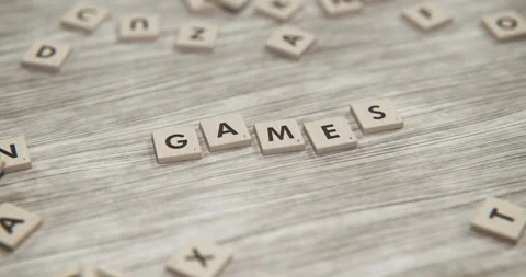 Games Tiles in a 3D animation Stock Footage 251303041
