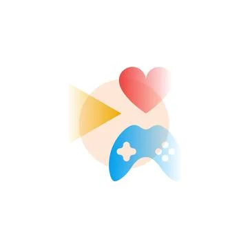 Games. Vector icon in gradient style. Editable illustration Stock Illustration