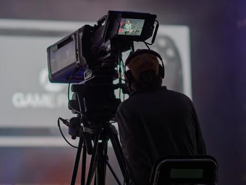 Gamescom 2025: Behind-the-Scenes Coverage at Cologne Event Stock Photos