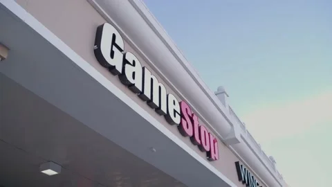 Gamestop Sign Stockbeeldmateriaal 147564694