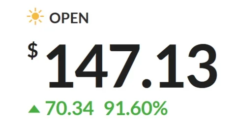 Gamestop stock on trading screen Vídeos de archivo 147370184