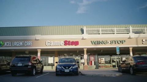 Gamestop Storefront pan left Stockbeeldmateriaal 147564676