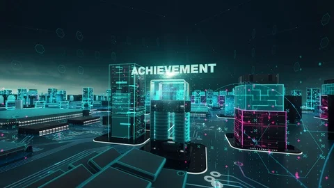 Gamification with digital technology concept Video stock 94501778