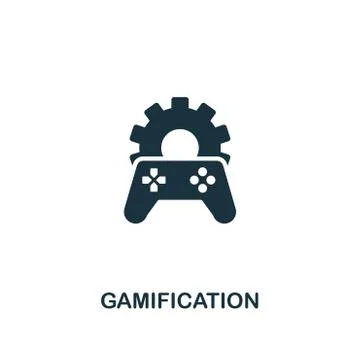 Gamification icon. Creative element design from content icons collection. Pixel Stock Illustration