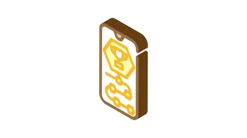 Gamification ux ui design isometric icon animation Stock Footage 327286557